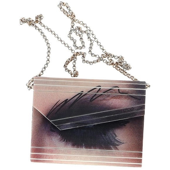 Jimmy Choo Gold and Black Evening Clutch - Picture 1 of 5